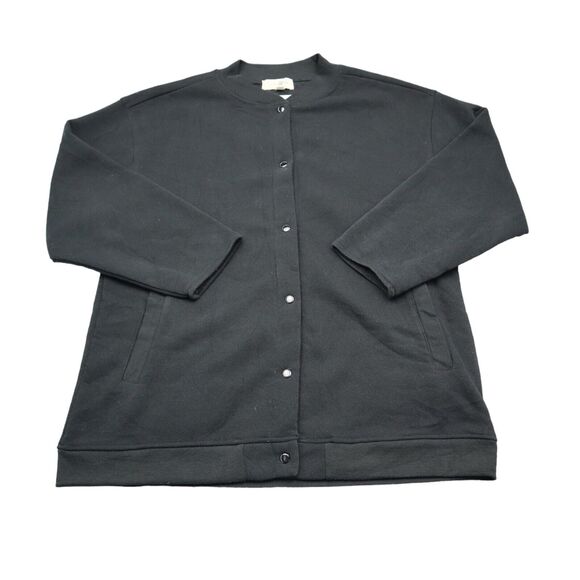 Turtle Bay New York Sweater Womens S Black Snap Button Side Pockets Cardigan - Picture 1 of 16